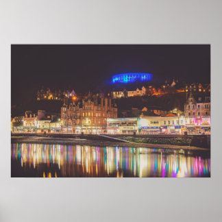 Poster Port d'Oban la nuit