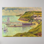 Poster Port-en-Bessin, marée haute by Georges Seurat (Devant)