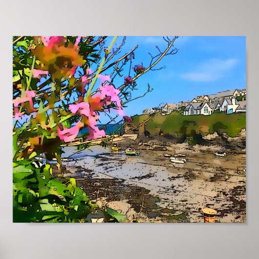 Poster Port Isaac Cornwall Harbour Friends (Devant)