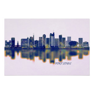 Poster Port Louis Skyline