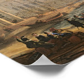 Poster Port maritime au coucher du soleil, 1639 (Coin)