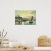 Poster Port paisible (Cuisine)