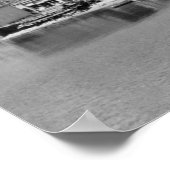 Poster Port Townsend, WA Waterfront Town View Photographi (Coin)