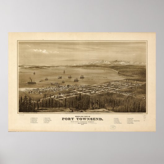 Poster Port Townsend, Washington (1878) (Devant)