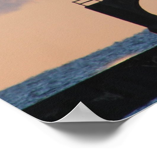 Poster Port Washington, WiFi. Phare (Coin)