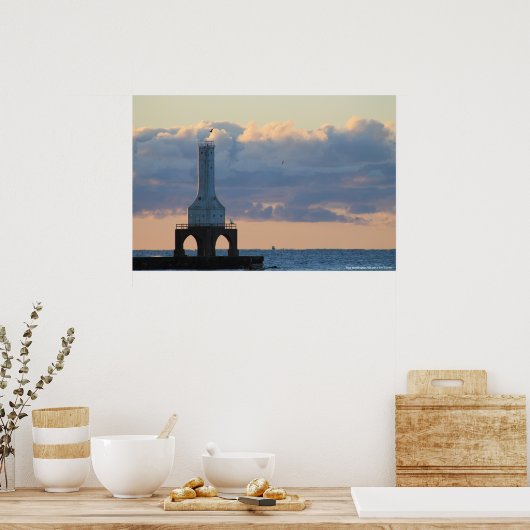 Poster Port Washington, WiFi. Phare (Cuisine)