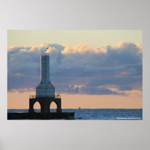 Poster Port Washington, WiFi. Phare