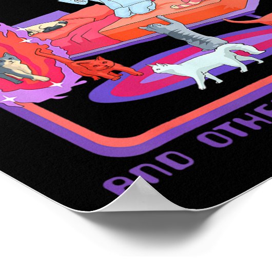 Poster Portail À La Dimension Chat Drôle Chat Chat Chaton (Coin)