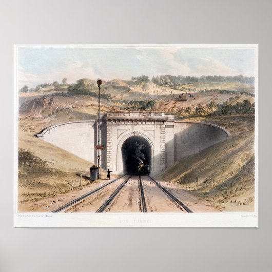 Poster Portail de la boîte tunnel de Brunel près de Bath (Devant)