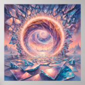 Poster Portail Dimensional - Style d'illustration surréal (Devant)