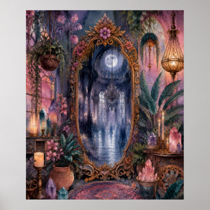 Poster Portail Miroir Magique Salle de Bal Hantée Whimsig