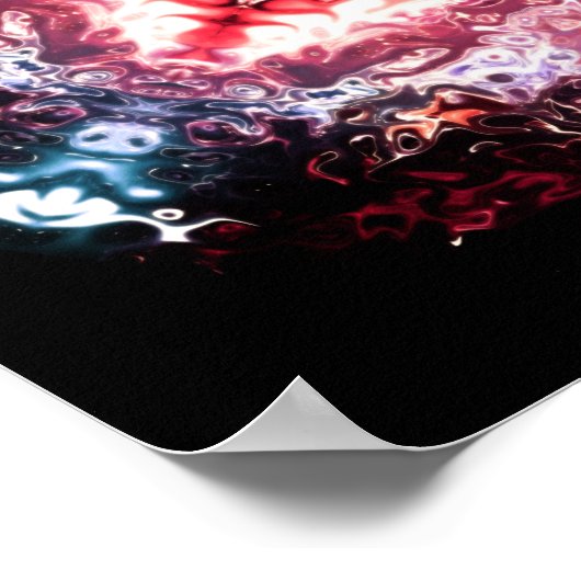 Poster Portail spatial biologique v1 - pareidolia motif (Coin)