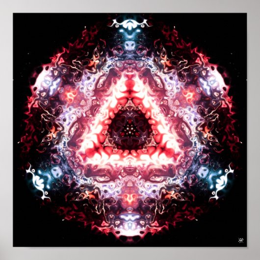 Poster Portail spatial biologique v1 - pareidolia motif (Devant)