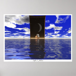 Poster Porte à travers le temps