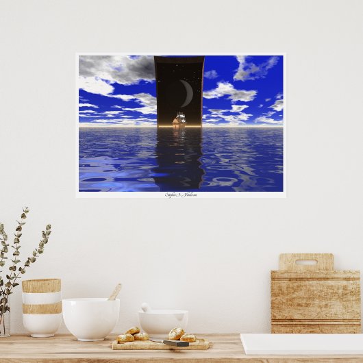 Poster Porte à travers le temps (Cuisine)