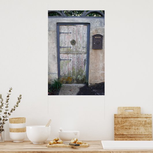 Poster Porte ancienne (Cuisine)