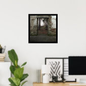 Poster Porte ancienne à Jardin Vintage (Bureau à domicile)