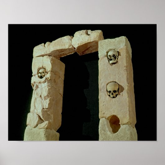 Poster Porte avec crânes (Devant)
