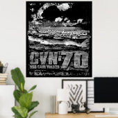 Poster Porte-avions Carl Vinson (Bureau à domicile)