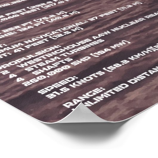 Poster Porte-avions Nimitz Print (Coin)