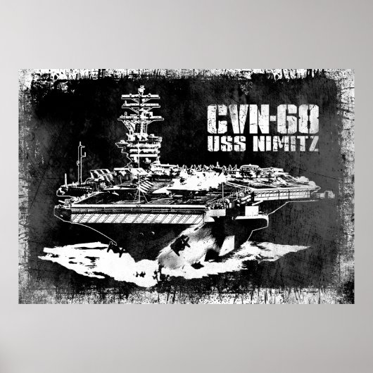 Poster Porte-avions Nimitz Print (Devant)