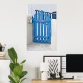Poster Porte bleue (Bureau à domicile)