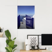 Poster Porte bleue (Bureau à domicile)