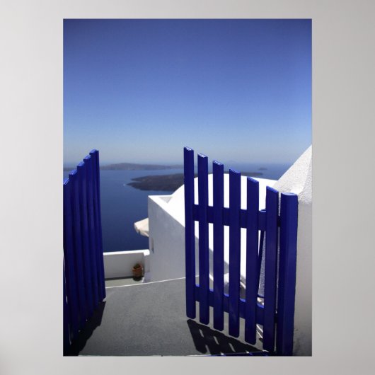 Poster Porte bleue (Devant)