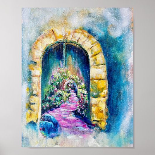 Poster Porte bleue (Devant)