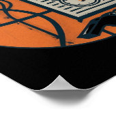 Poster Porte - bloc de sifflet de l'entraîneur de basket- (Coin)