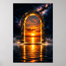 Porte céleste éthérée - Portail du coucher de sole