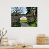 Poster porte dans le mur de la ville (Cuisine)