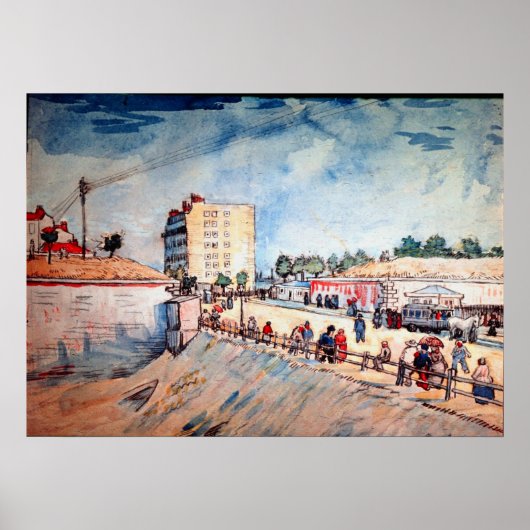 Poster Porte dans les remparts de Paris par Vincent van G (Devant)