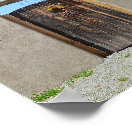 Poster Porte dans un mur Adobe, Nouveau-Mexique (Coin)