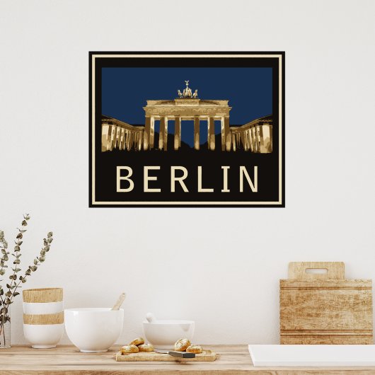 Poster Porte de Branbourg de Berlin (Cuisine)