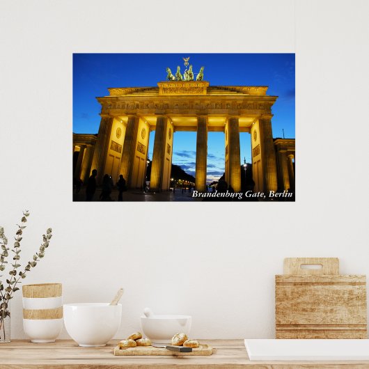Poster Porte de Brandebourg, Berlin (Cuisine)