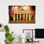 Poster Porte de Brandebourg Berlin (Bureau à domicile)