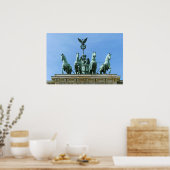 Poster Porte de Brandebourg Quadriga Berlin (Cuisine)
