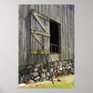 Poster Porte de grange étayée