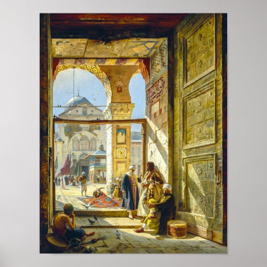 Poster Porte de la Grande Mosquée des Omeyyades Damas | B (Devant)