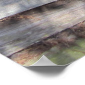 Poster Porte de la grange Patinée abandonnée (Coin)