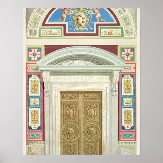 Poster Porte de la Loggia Raphael au Vatican, de (Devant)