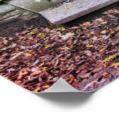 Poster Porte de la maison en pierre (Coin)