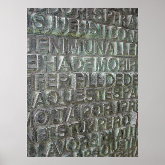 Poster Porte de la Sagrada Familia, Barcelone (Devant)