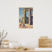 Poster Porte de la Stupa de Sanchi, Hiroshi Yoshida (Cuisine)