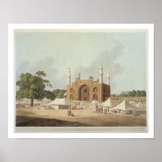 Poster Porte de la Tombe de l'Empereur Akbar (1542-1605), (Devant)