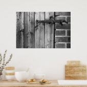 Poster Porte de l'ancienne grange 5 (Cuisine)