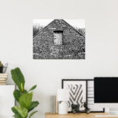 Poster Porte de loft (Bureau à domicile)