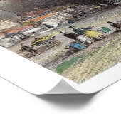 Poster Porte de Pékin, c.1850 (colour litho) (Coin)