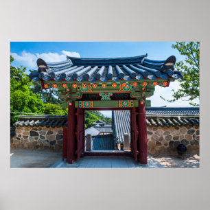 Poster Porte de temple coréen